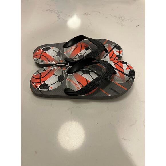 NWOT Boys Spots themed flip flops size 1/2 - Picture 4 of 5
